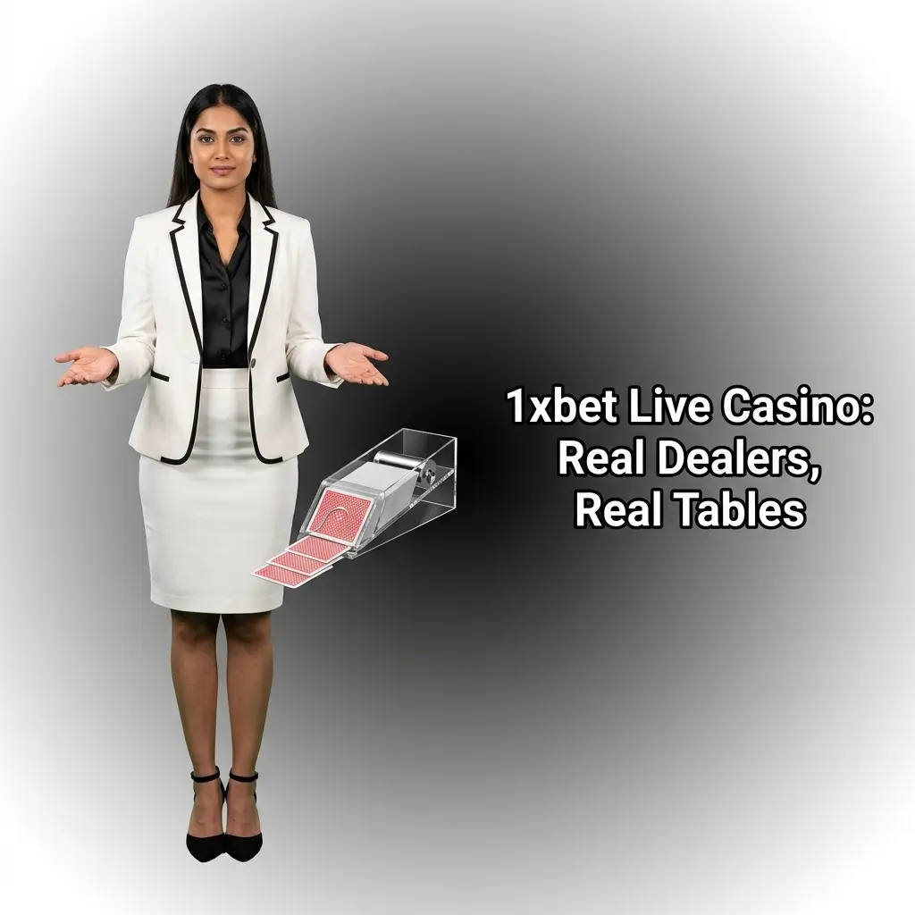 1xbet live casino with real dealers managing roulette, blackjack, baccarat, Andar Bahar and Teen Patti at HD-streamed tables