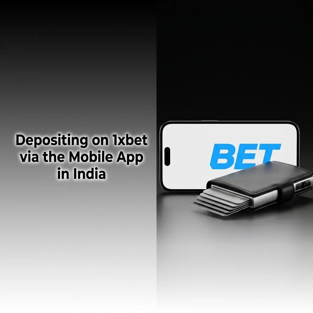 1xbet mobile app deposit screen in India showing UPI and Paytm payment options on Android and iOS