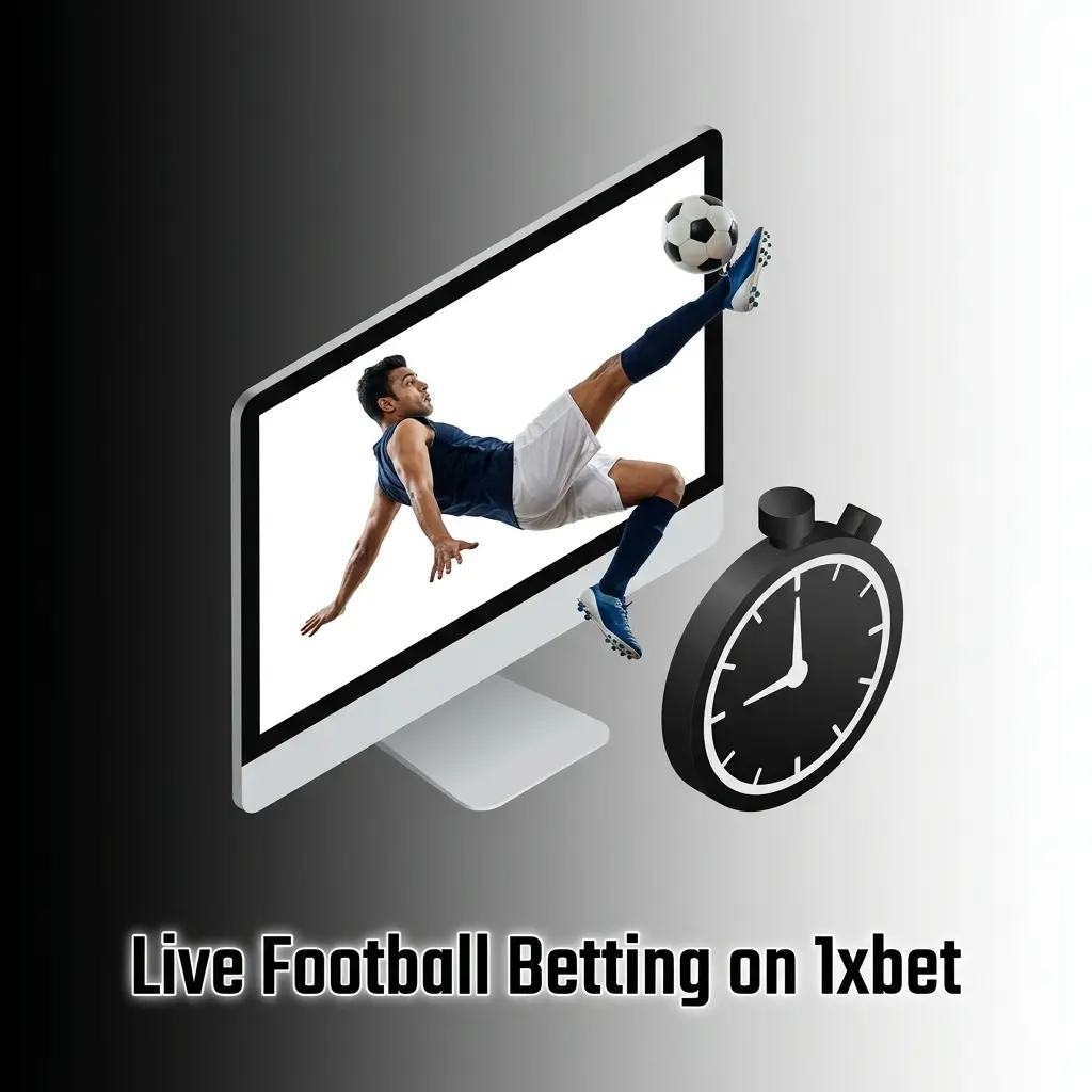 Live football betting interface on 1xbet with match tracker, live stats, in-play markets, and cash out options